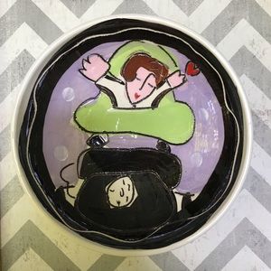 Sandra Magsamen Vintage 90s Decorative Bowl Adventure Calls
